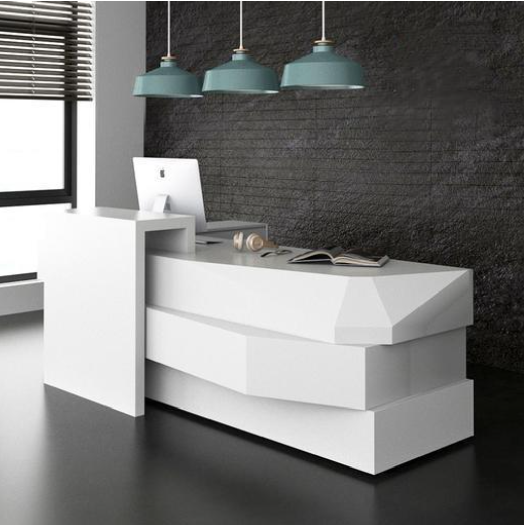 モダンデザインの受付カウンター | 幾何学的フォルム