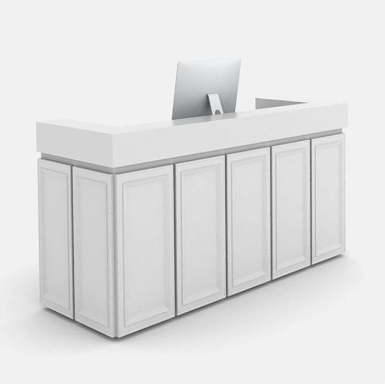 クラシックな受付カウンター | ホワイトデザイン