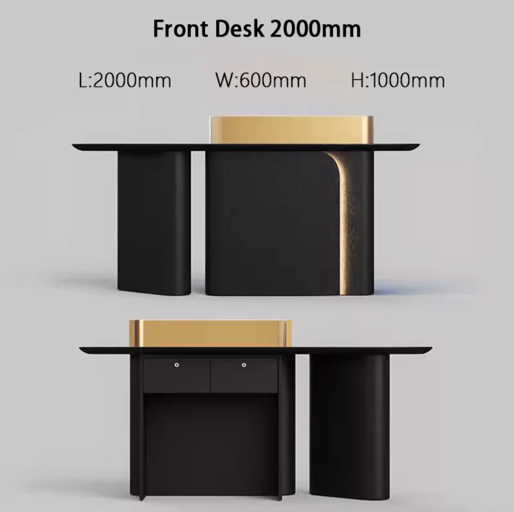 エレガントなデザインの受付デスク | ホテル・オフィス向けモダンカウンター