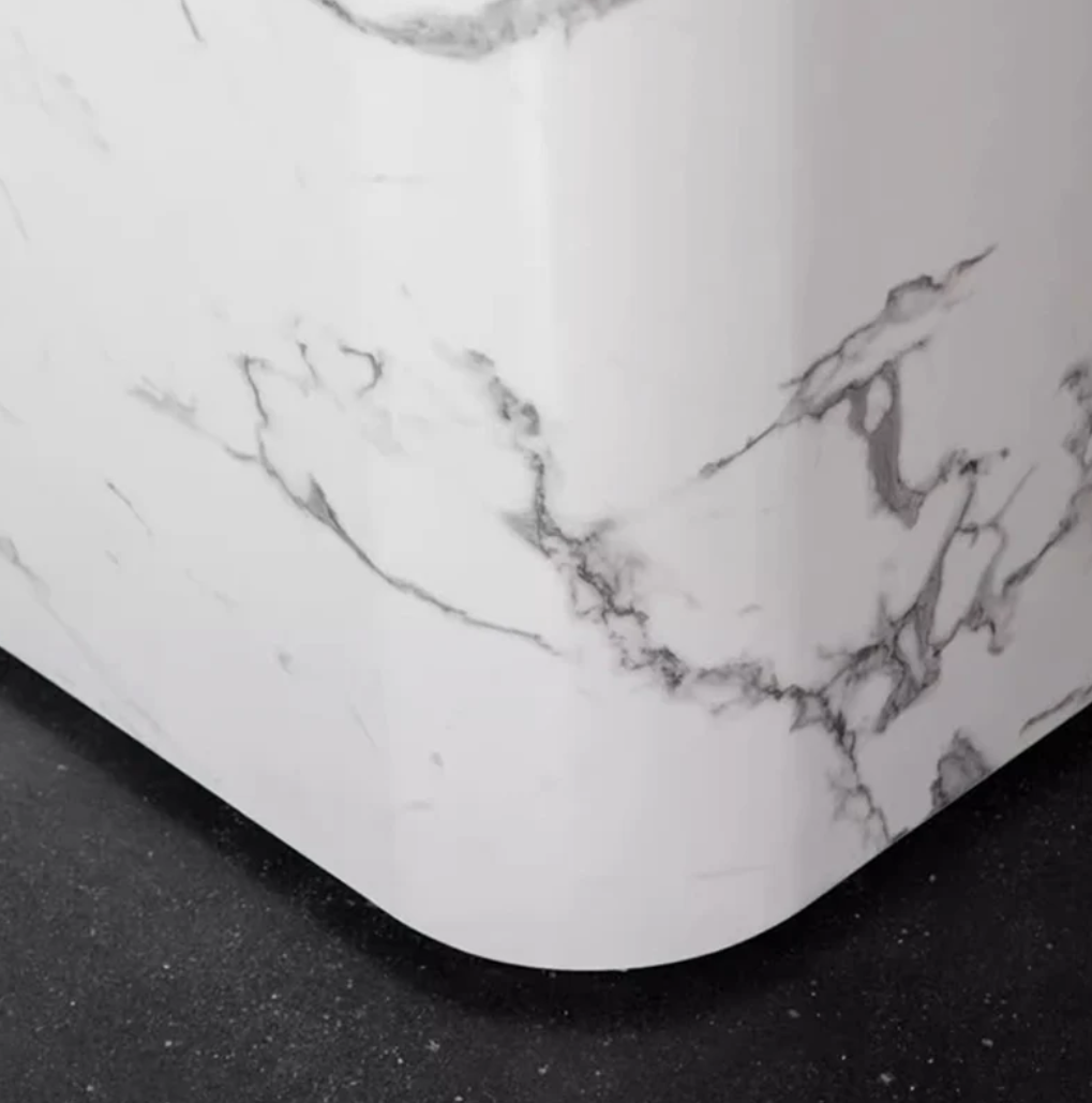 大理石調の受付デスク | 高級感のあるフロントカウンター