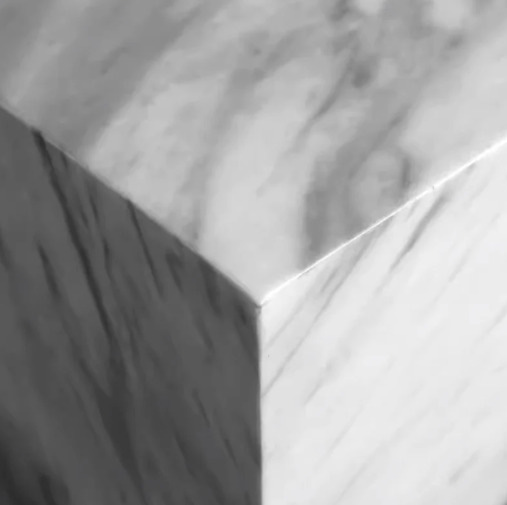 大理石と木材の組み合わせ | モダンな受付カウンター