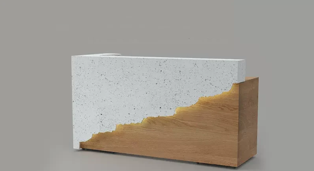 モダンな受付カウンター | ウッド&ストーンデザイン