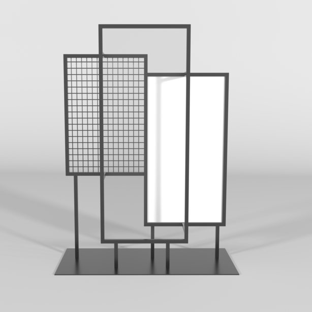 多層広告ディスプレイスタンド 102