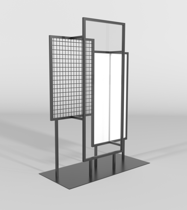 多層広告ディスプレイスタンド 102