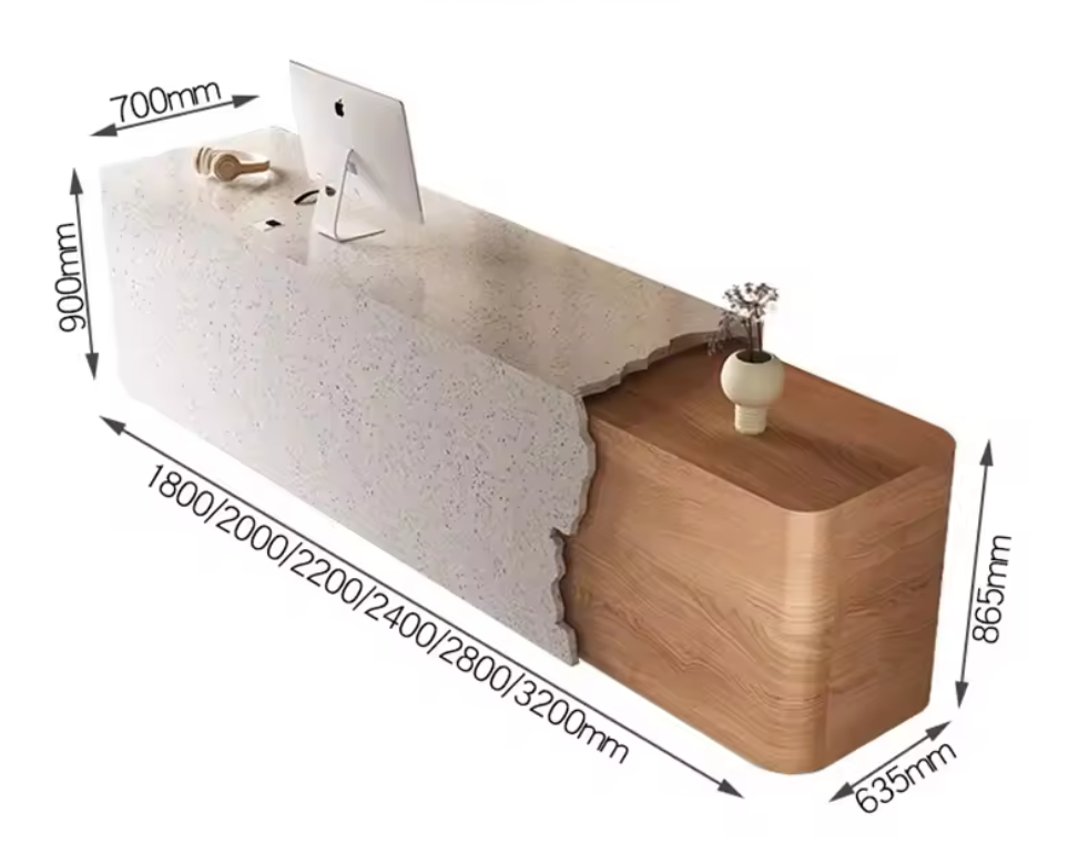 Natural Stone Wood Counter 131