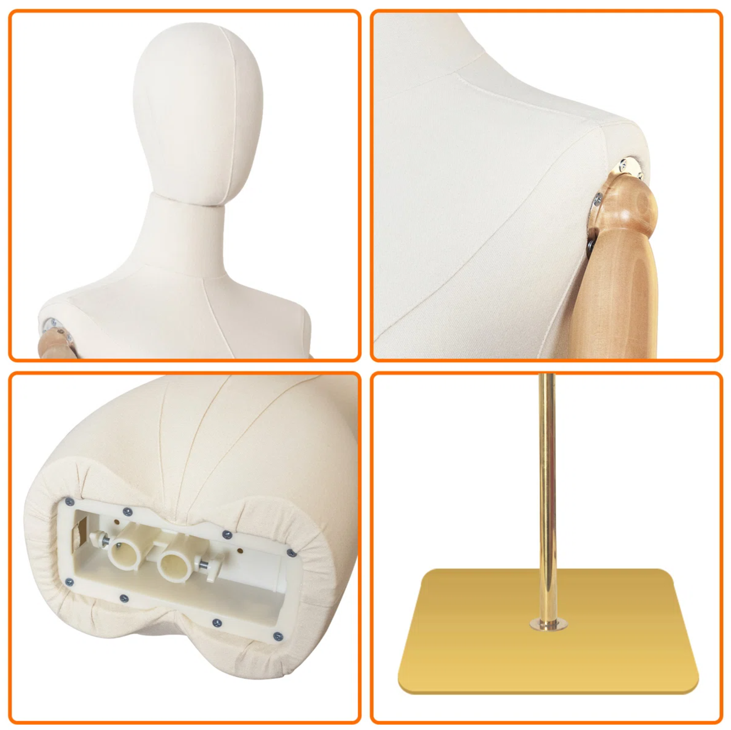 Fabric cover mannequin 24106