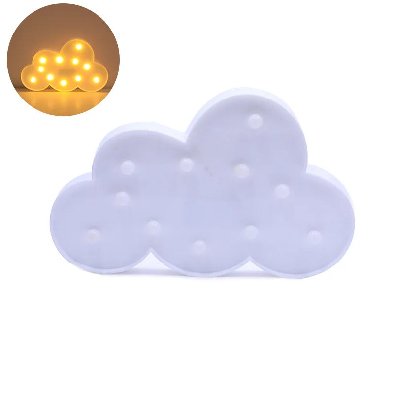 クラウドLED 3Dカートゥーンナイトライト
