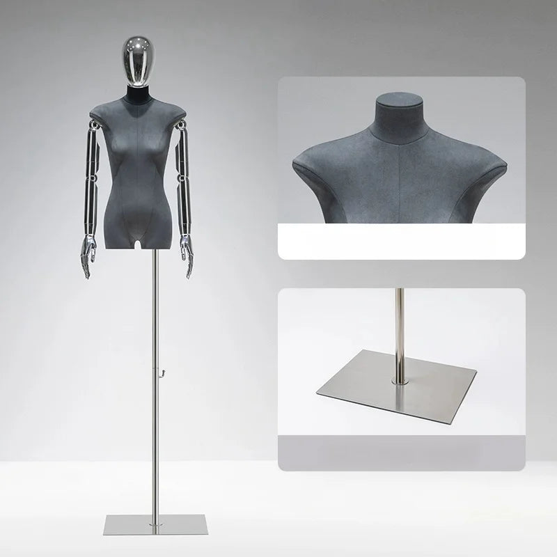 高級ベルベット製ドレスフォームマネキン 24162