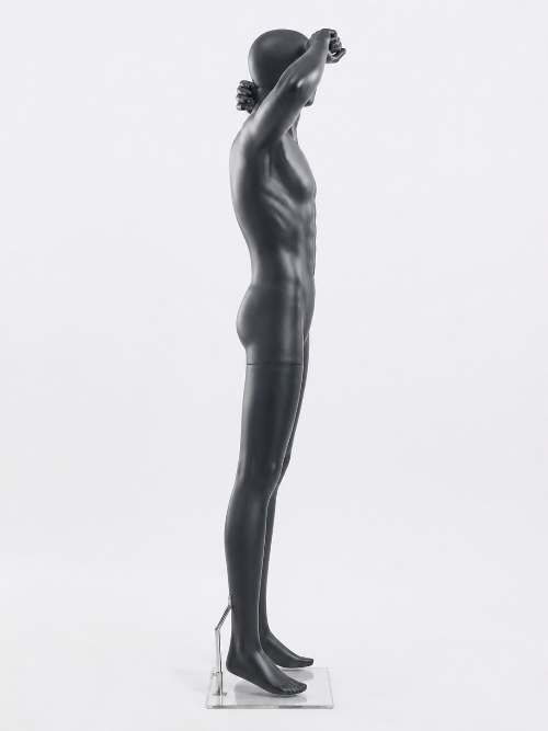 ブラック全身女性マネキンの側面画像