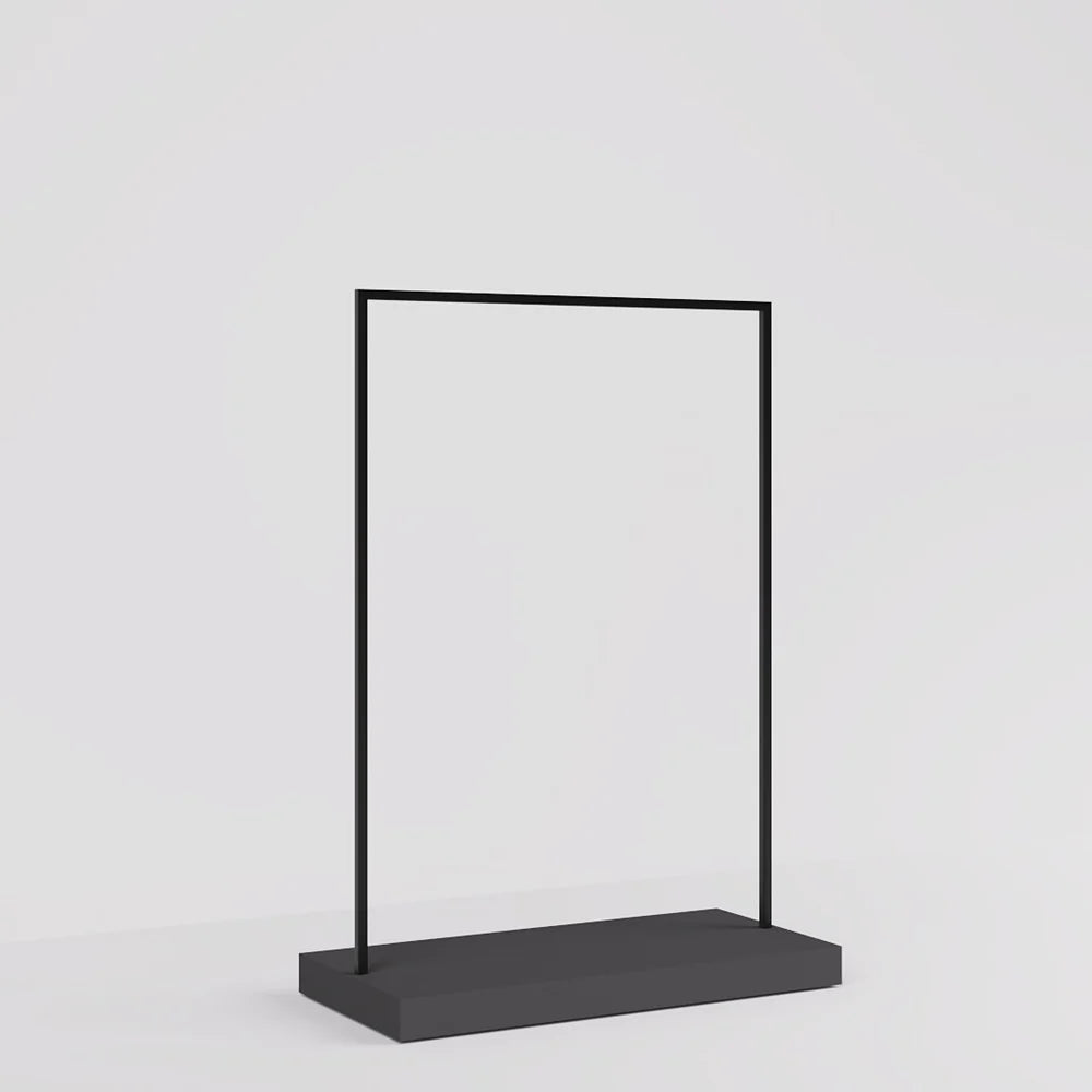 アパレルショップ用W1200ブラックハンガーラック店舗什器