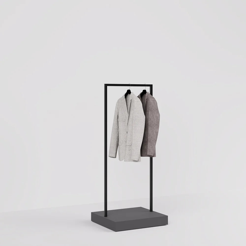 衣類展示用W600ブラックハンガーラック店舗什器