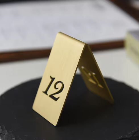 レストラン用 ゴールド テーブル番号 卓上スタンド