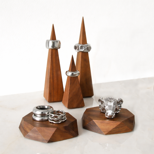 木製テーブルトップディスプレイ台