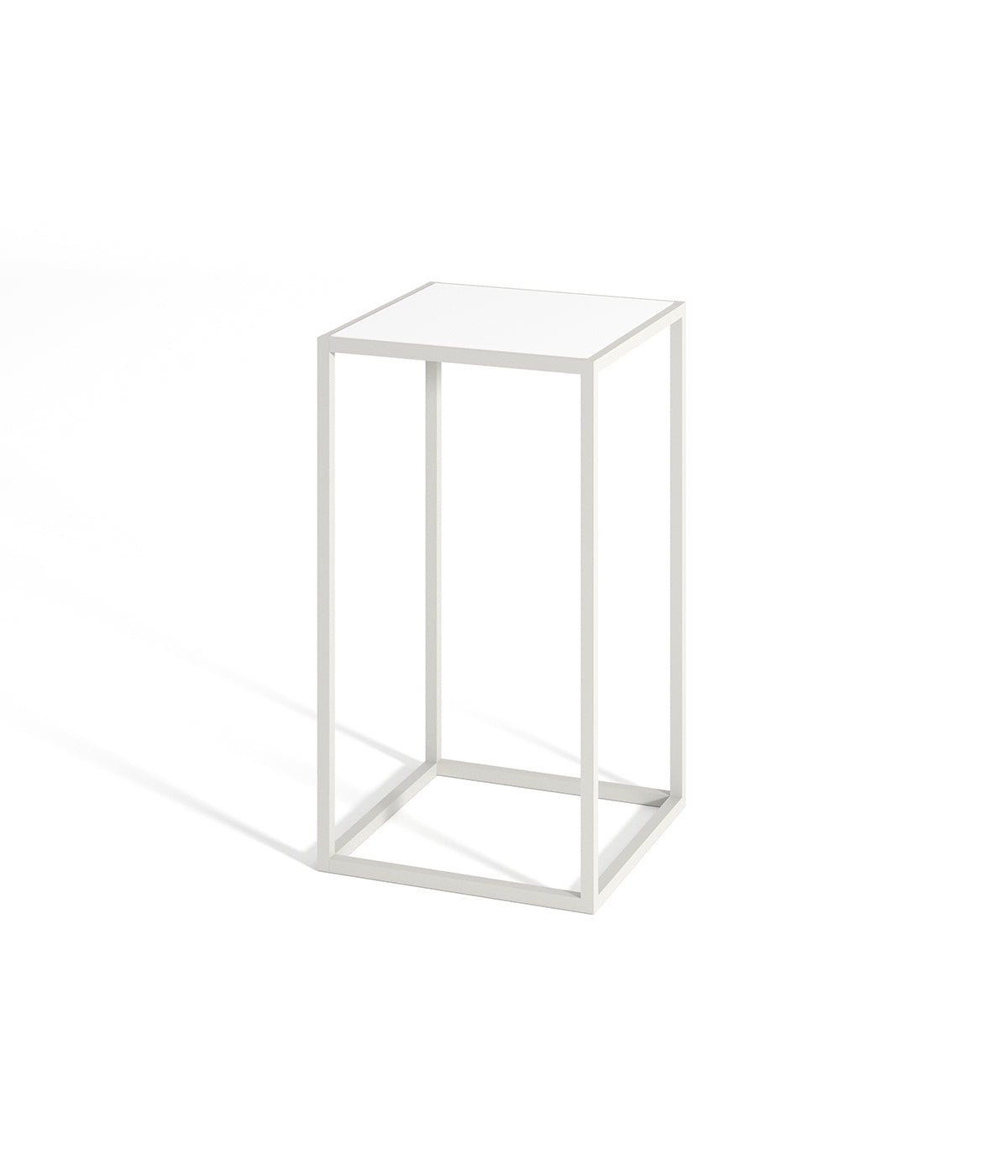 ミニマルデザインのモダンな金属フレームテーブル - ブティック、メゾン、商業スペースに最適