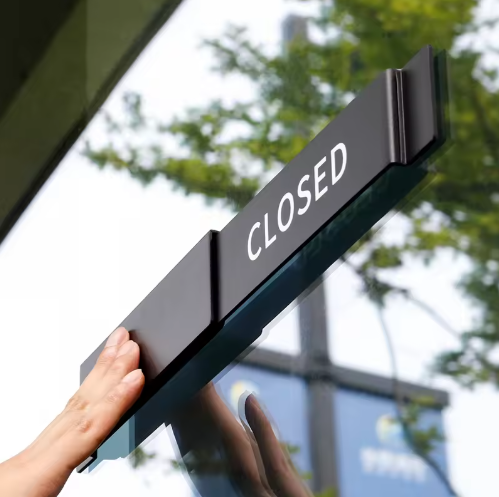 手で操作する スライド式 OPEN CLOSED サイン-4