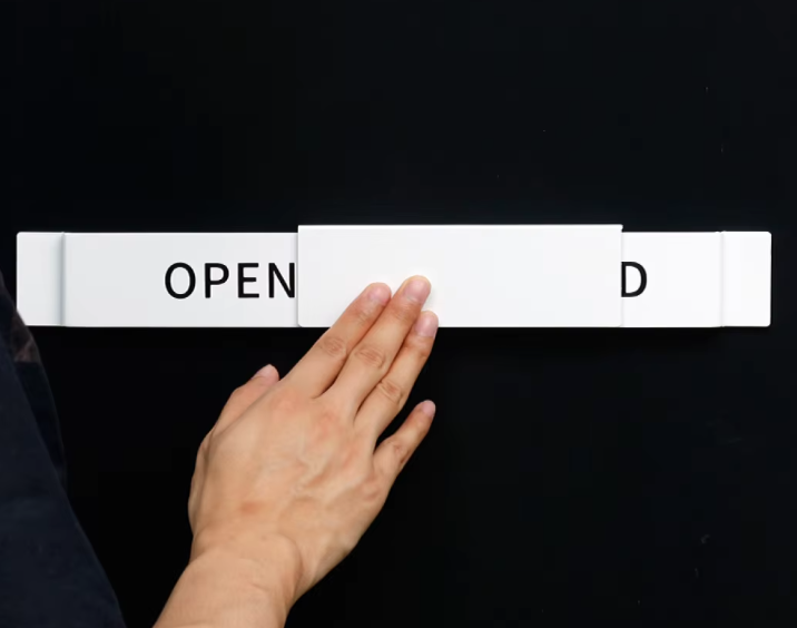 スライド式 OPEN ドアサイン 店舗用