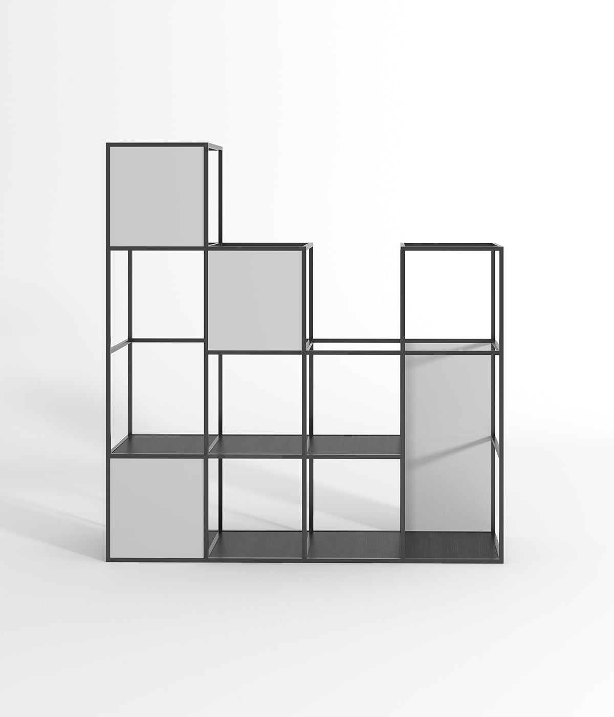 広告スペース付きの多機能ディスプレイスタンド - ブティック、メゾン、ファッションショップに最適