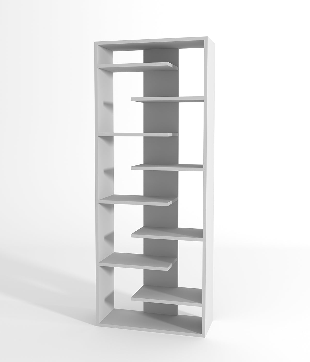 多層デザインのモダンなディスプレイスタンド - 金属フレームと木製棚付き、ブティック、メゾン、ショップに最適