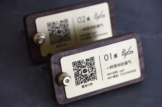 テーブル番号表示用 木製 金属 卓上スタンド 複数設置