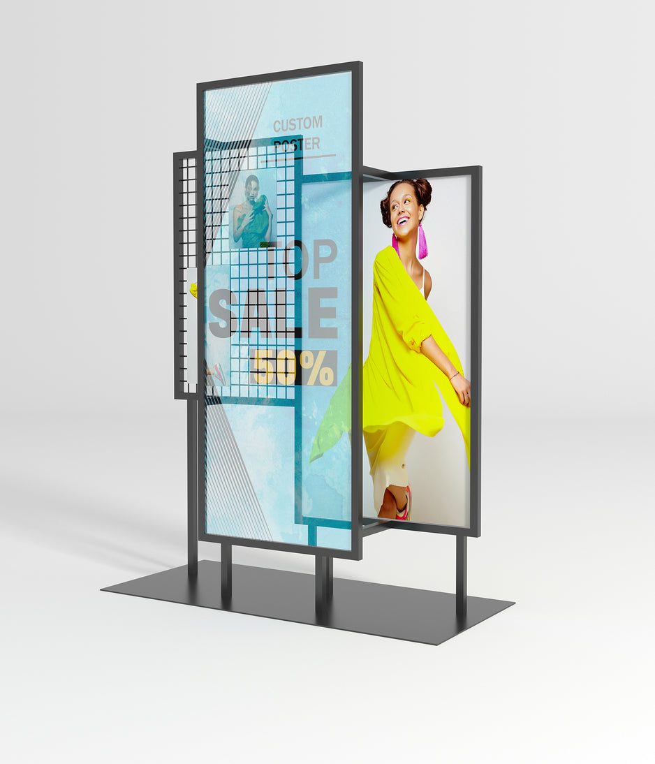 多層広告ディスプレイスタンド 102