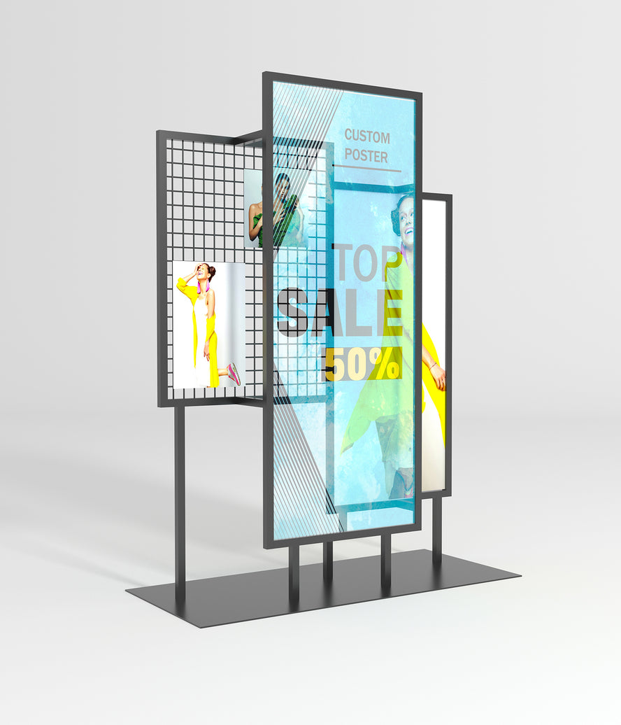 多層広告ディスプレイスタンド 102