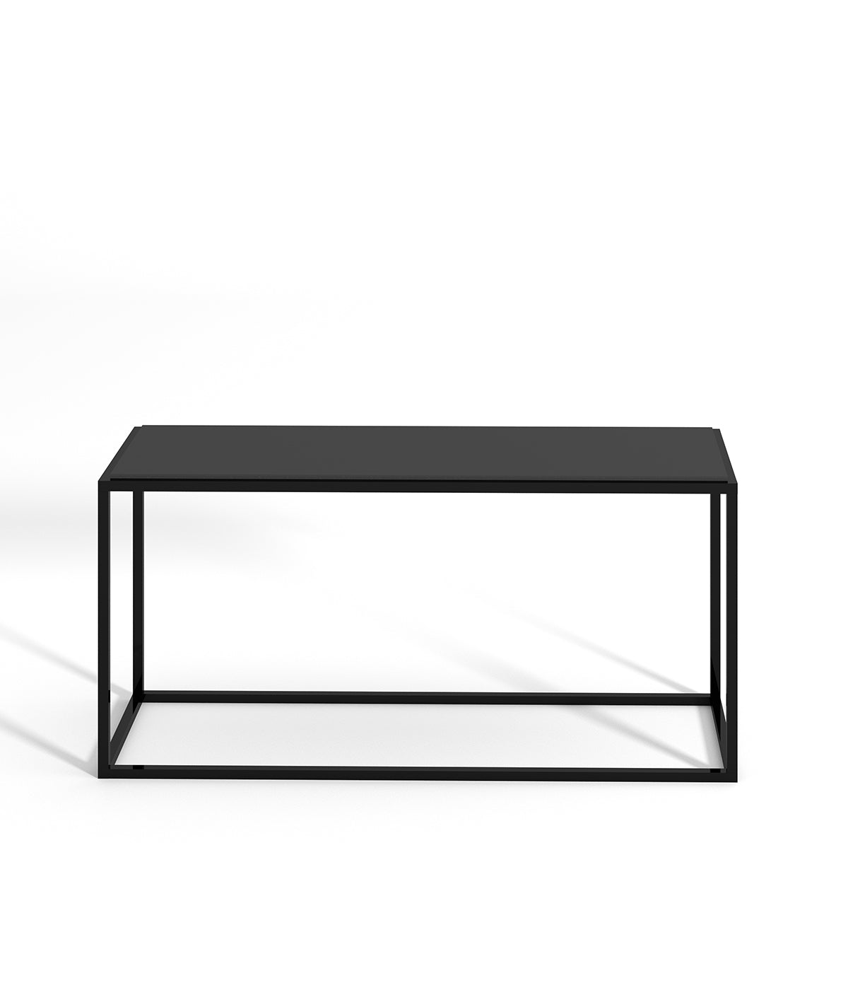 ミニマルデザインのモダンな金属フレームテーブル - ブティック、メゾン、商業スペースに最適