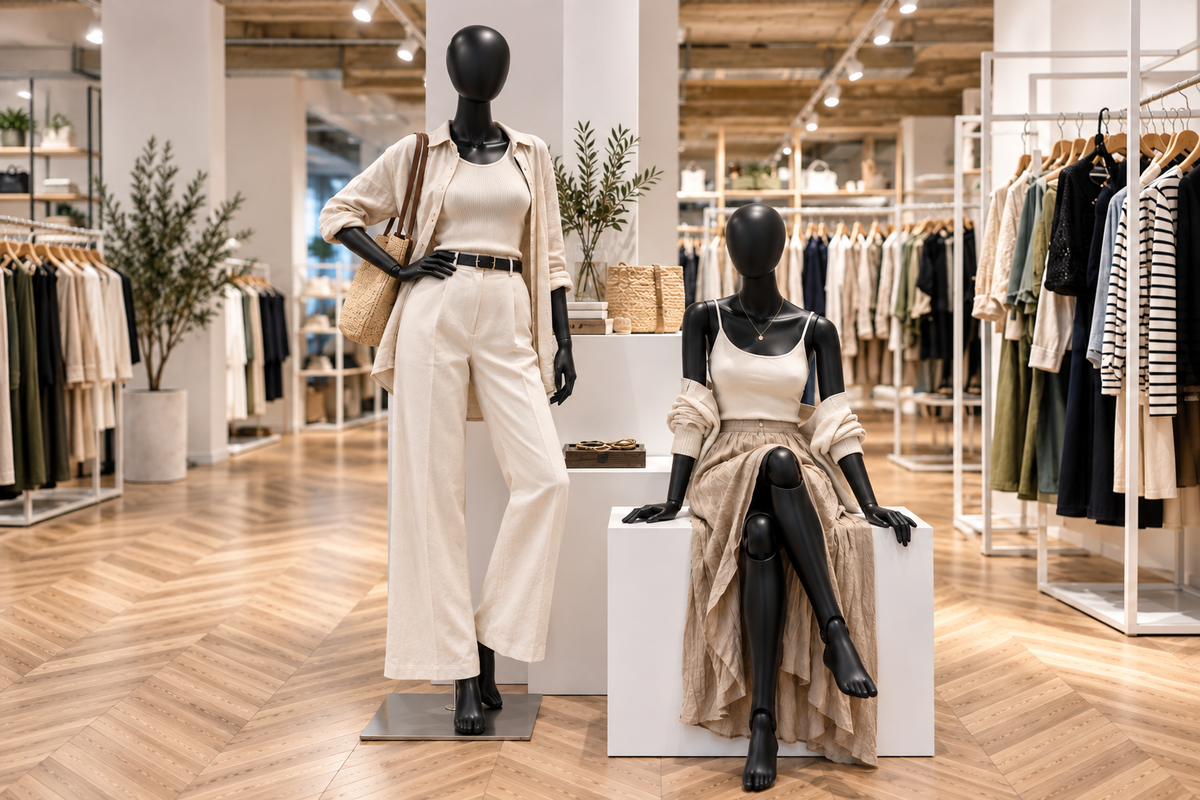 全身可動式マネキンとは？ポーズ自在の店舗ディスプレイ活用法を解説