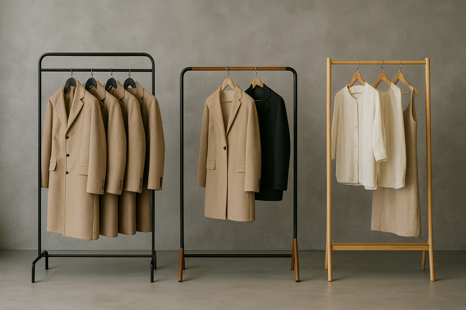 ブティックにおすすめのハンガーラックは？素材別メリット・デメリット