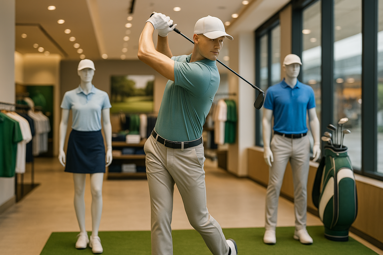 ゴルフショップにおけるスポーツマネキンの重要性と最新トレンド