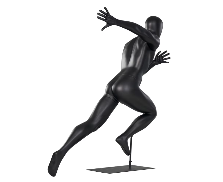 スポーツマネキンのランニングポーズ｜背面ビュー