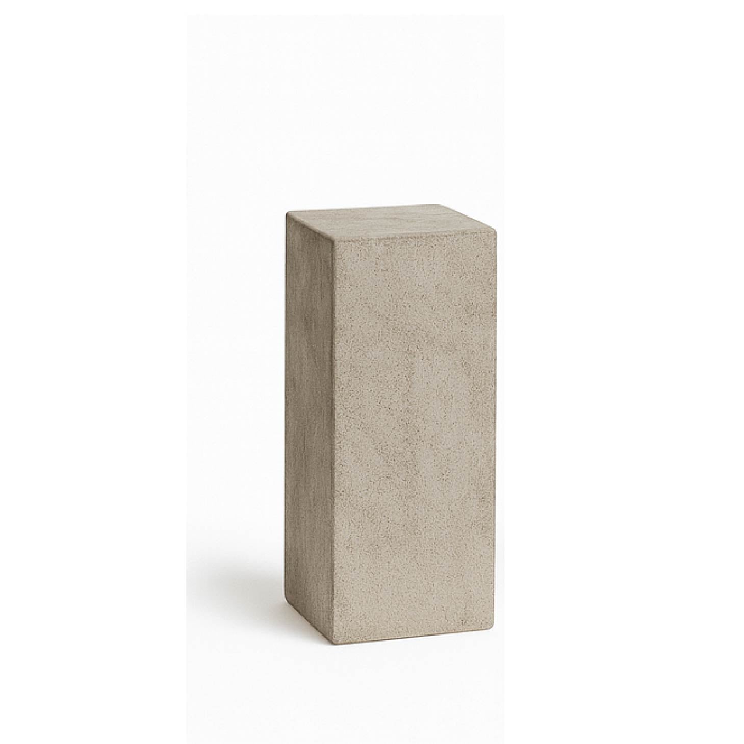 モールテックス仕上げのディスプレイ台座セット｜各サイズ一覧と高さバリエーションがわかる比較画像