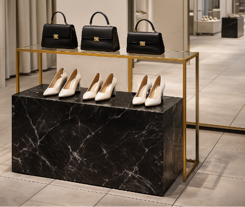 Apparel store display table 107