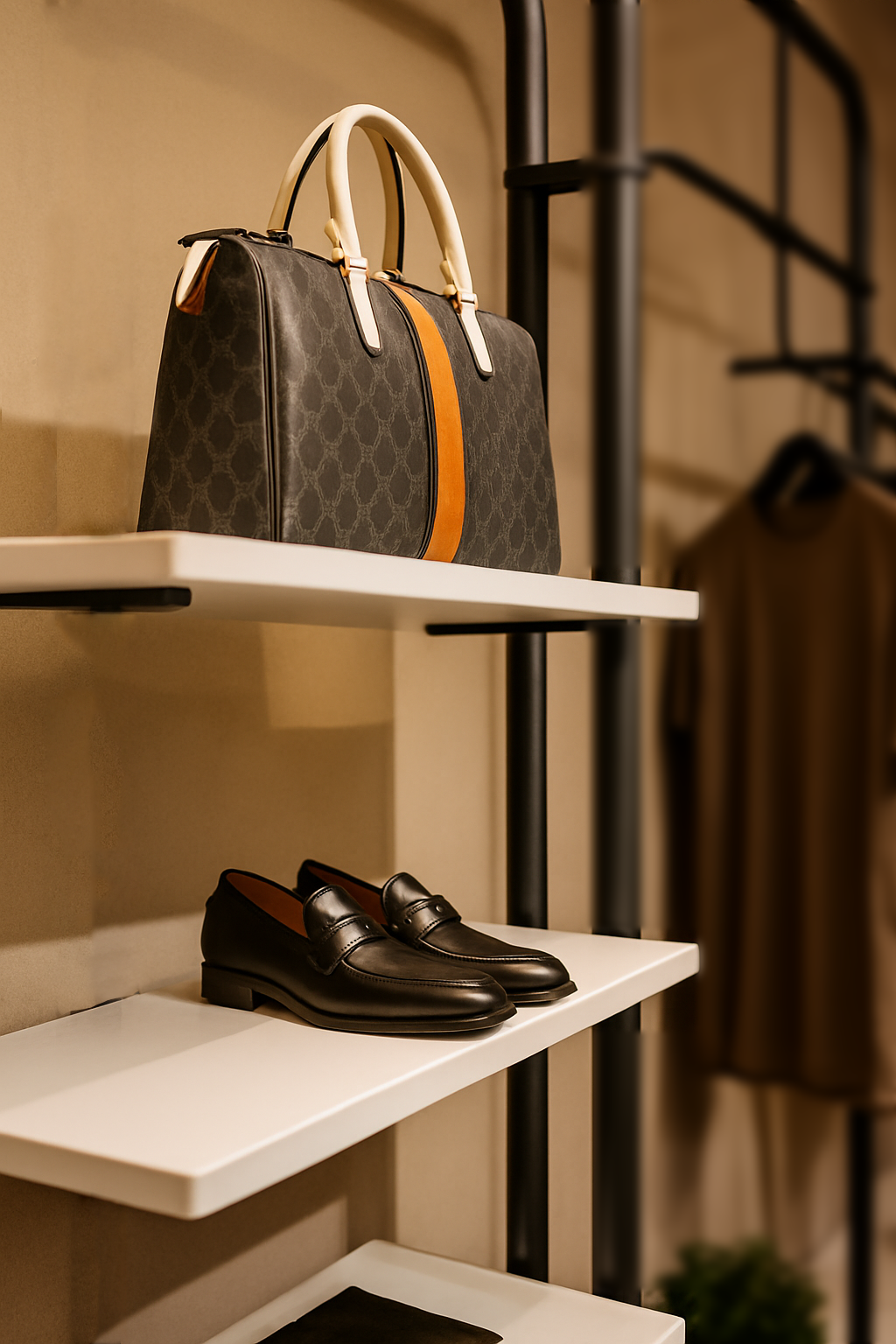 Modern boutique display rack 122