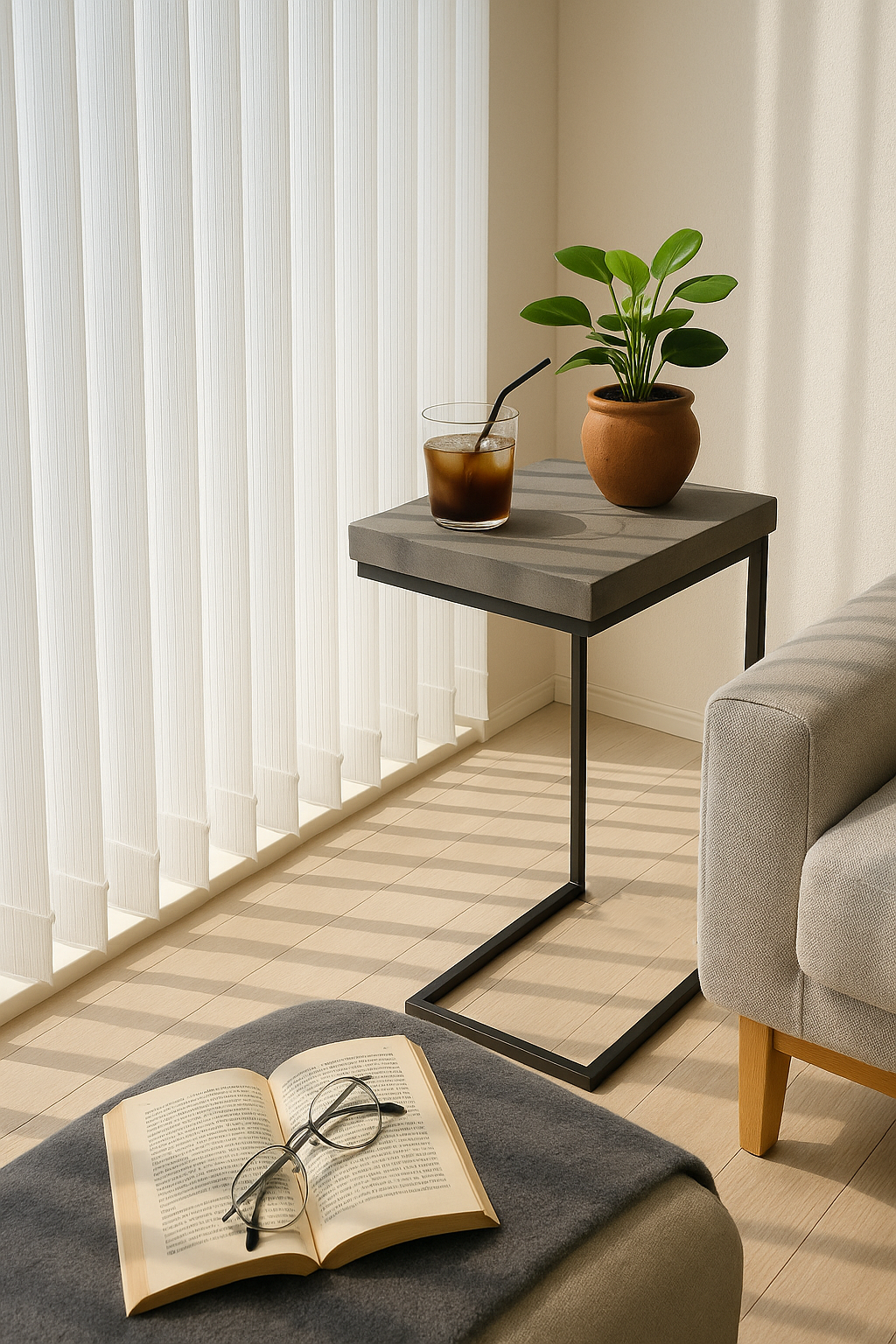 Concrete side table 2723 