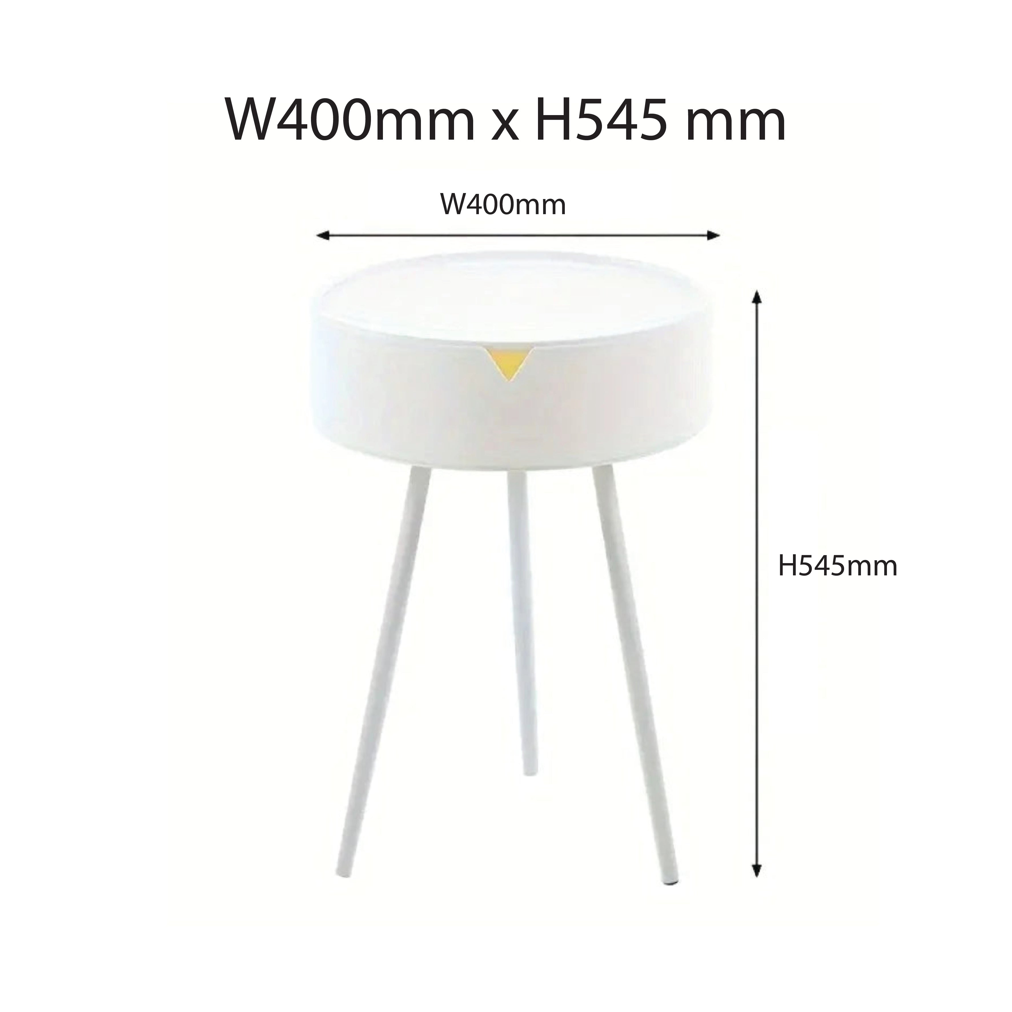 Nordic bedside table with modern metal legs 2708