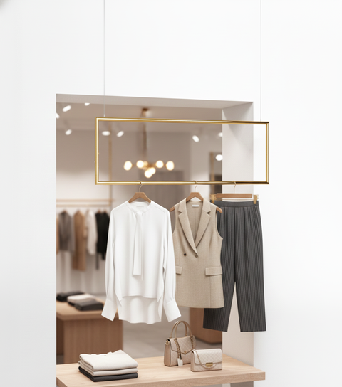 店舗用 モダンデザイン ハンガーラック 111