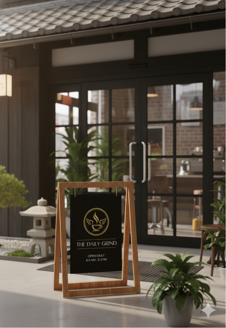 木製フレームスタンド看板 24101