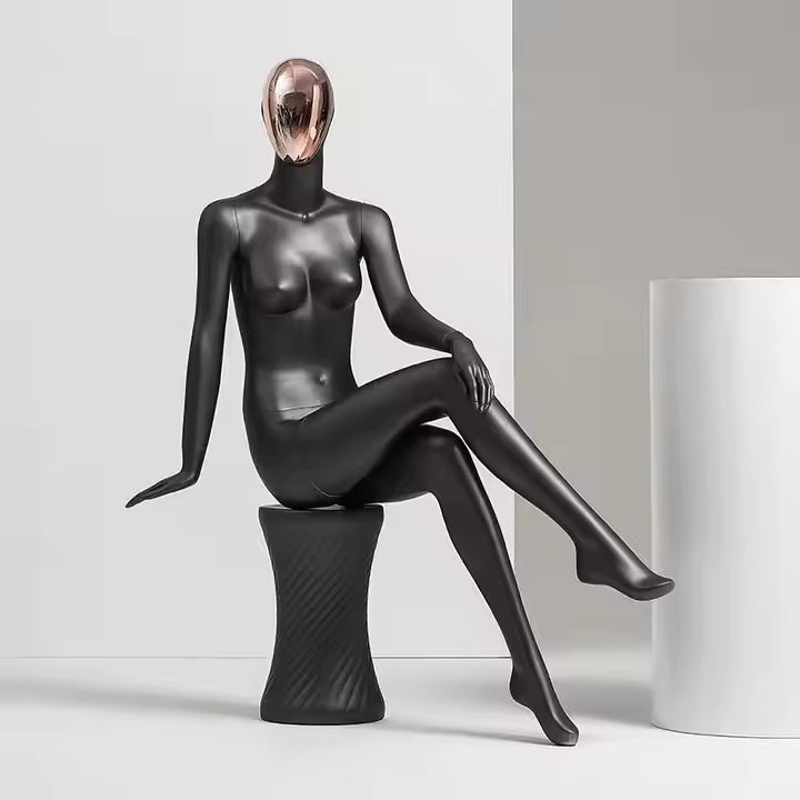 Fashion mannequin with chrome head 24167