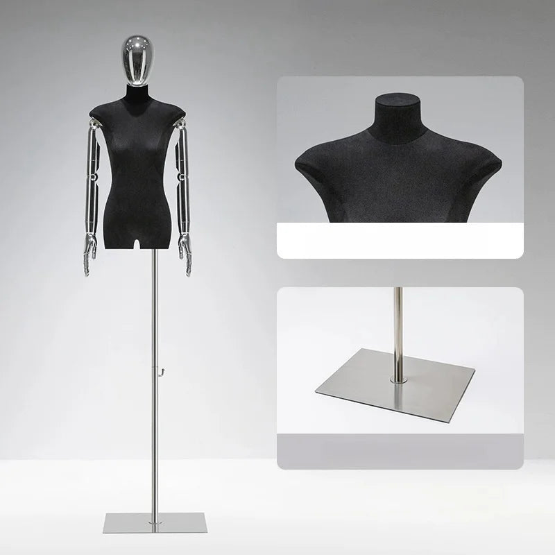 高級ベルベット製ドレスフォームマネキン 24162
