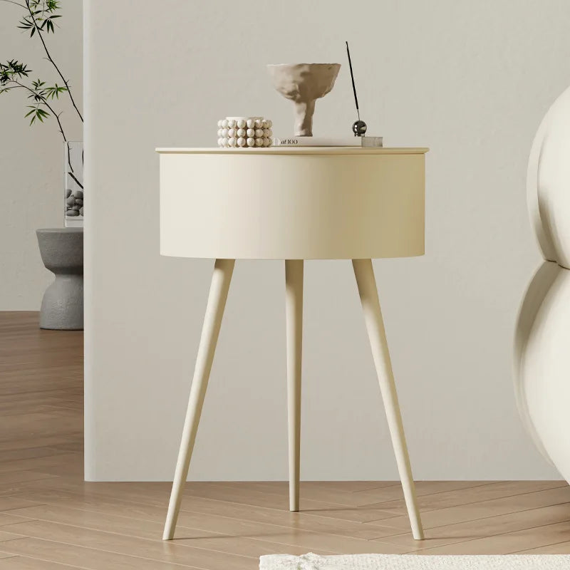 Nordic bedside table with modern metal legs 2708