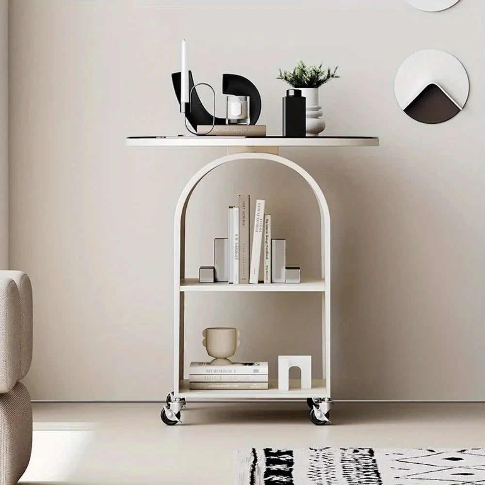 Removable round bedside table 2562
