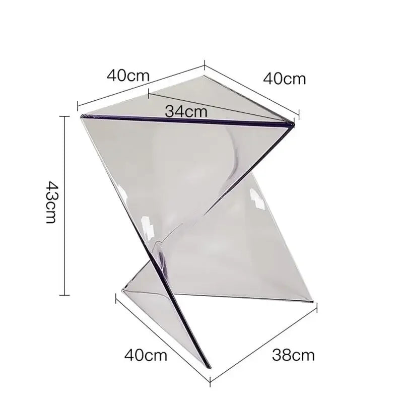 Acrylic living table, transparent 2502