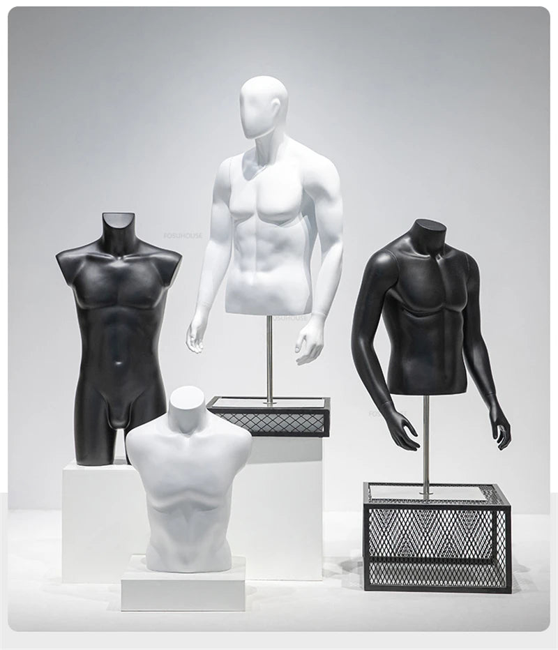 Male half-body mannequin 24152