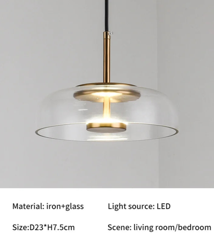 Nordic glass pendant light 3402 