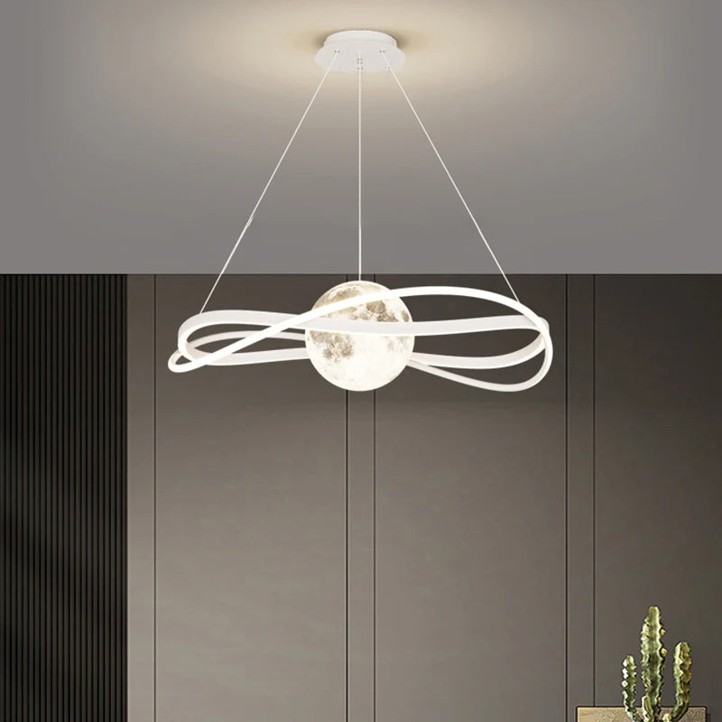 Moon motif LED pendant light 3406 