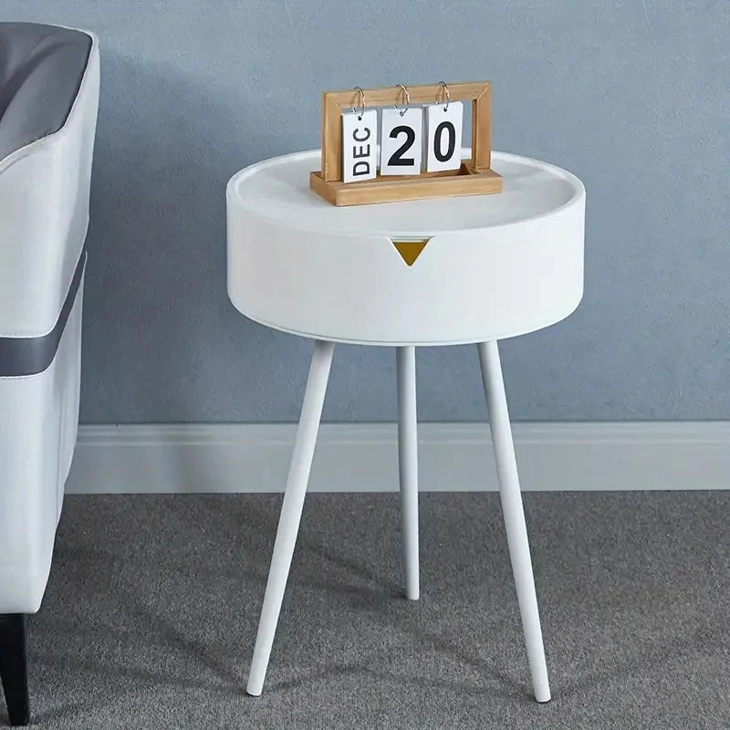 Nordic bedside table with modern metal legs 2708