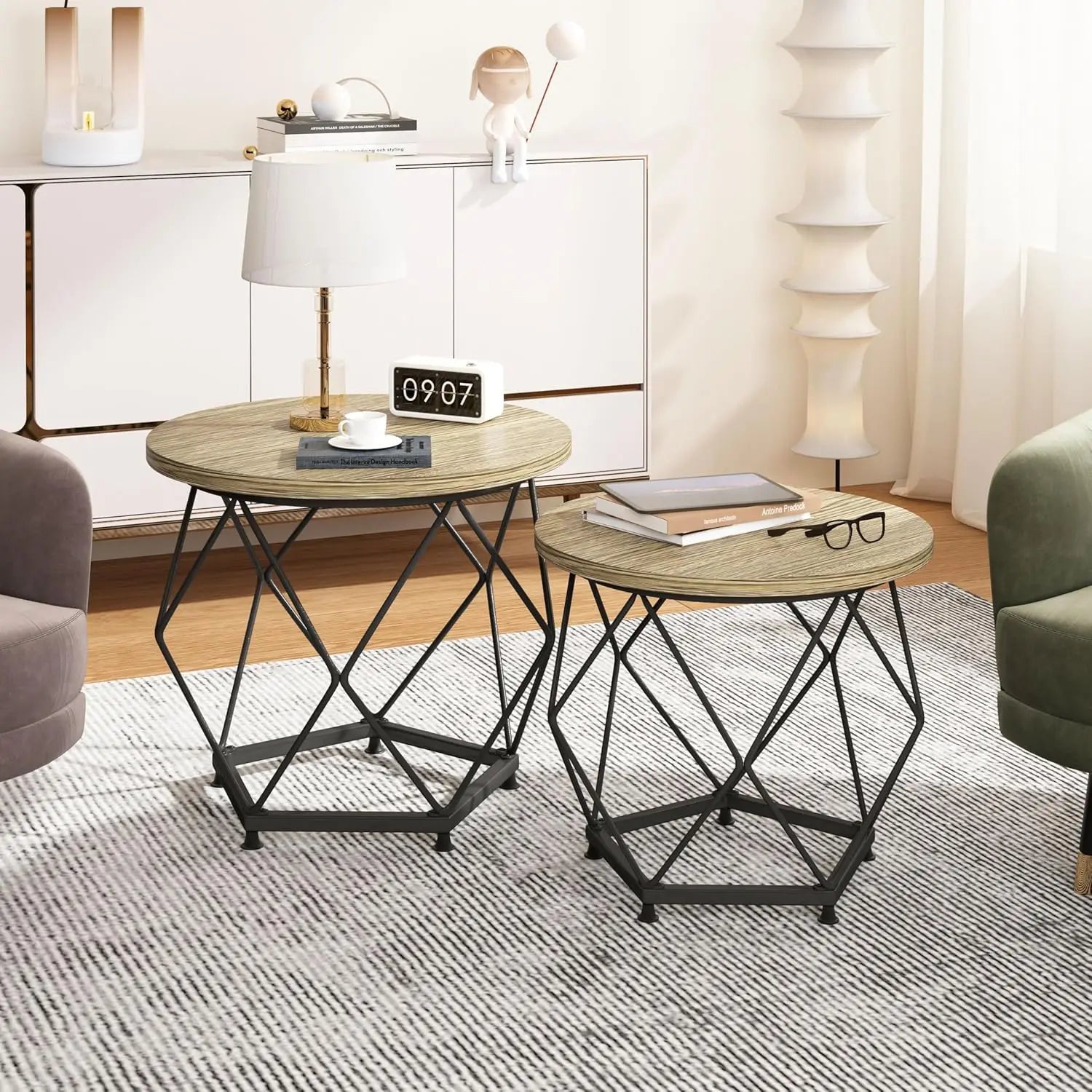 Small round modern coffee table 2710