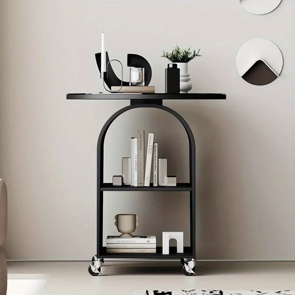 Removable round bedside table 2562