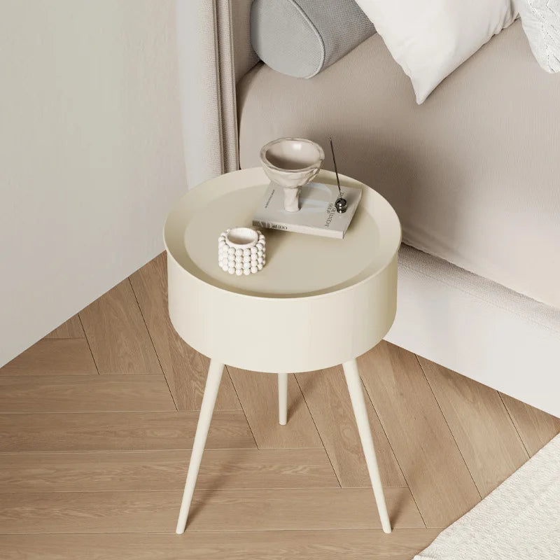 Nordic bedside table with modern metal legs 2708