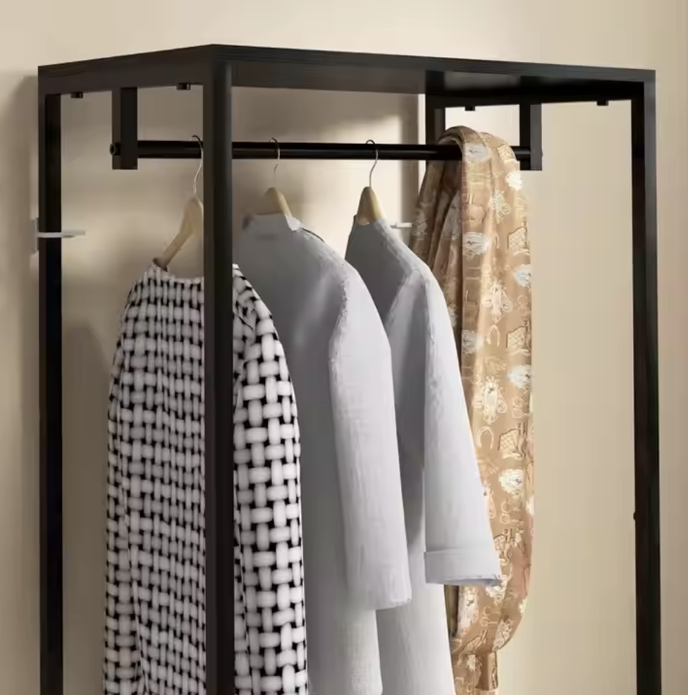 Wardrobe rack with shelves 2618